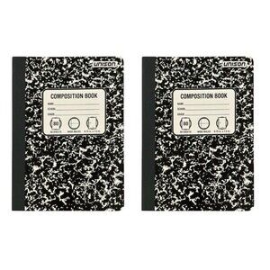 2x Unison Composition/Notebooks 80 Sheets Wide-Ruled